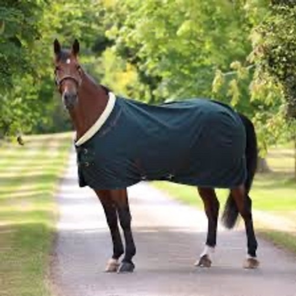 Shires Deluxe Stable Sheet Navy Blue 72 Inch Horse Rug SupaFleece Trim 10228 NEW